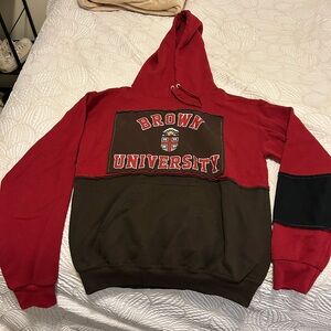 Brown University Red and Brown Hoodie